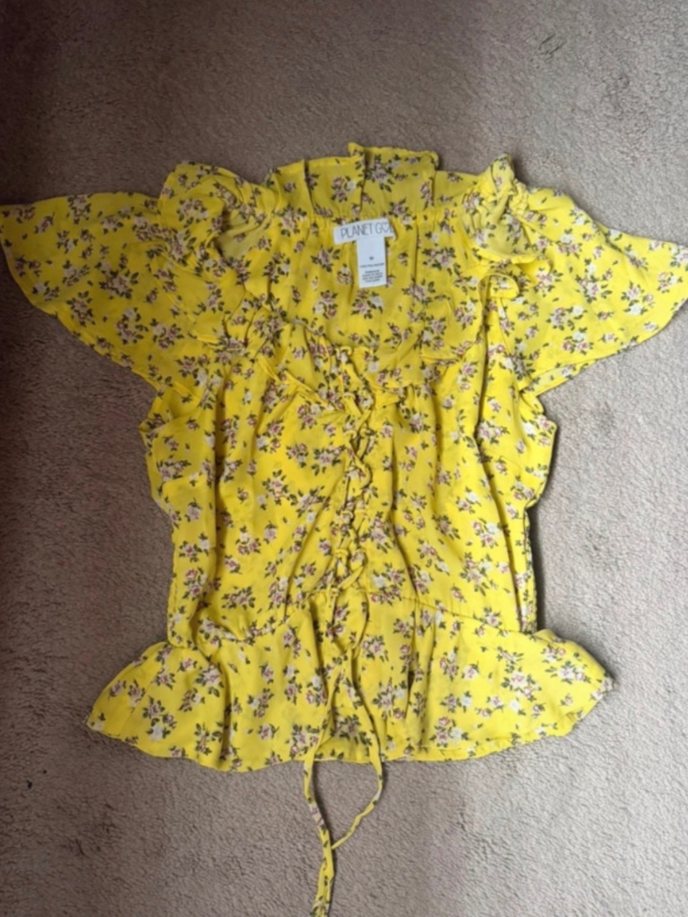 Yellow blouse